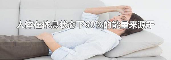 人体在休息状态下60%的能量来源于