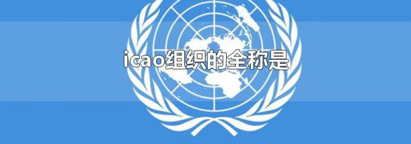 icao组织的全称是