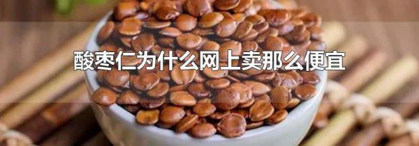 酸枣仁为什么网上卖那么便宜