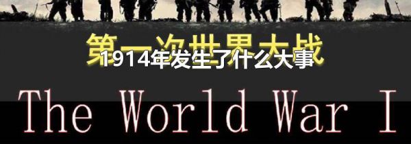 1914年发生了什么大事