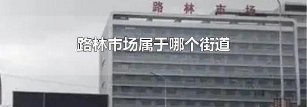 路林市场属于哪个街道