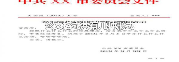 公文格式共有几种形式