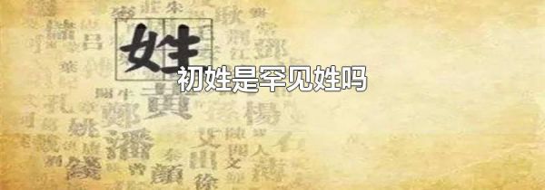 初姓是罕见姓吗
