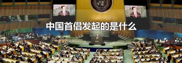 中国首倡发起的是什么