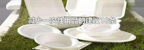 减少一次性用品的建议10条