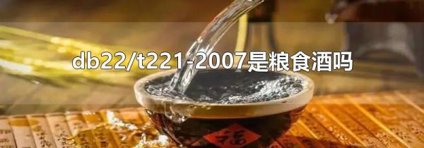 db22/t221-2007是粮食酒吗