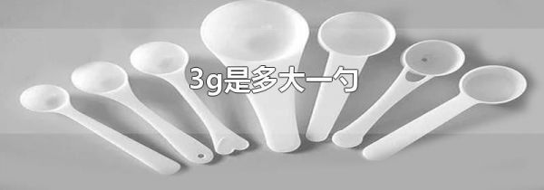 3g是多大一勺