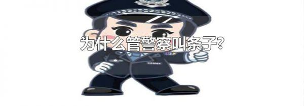 为什么管警察叫条子?