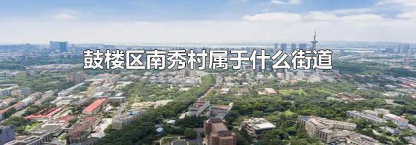 鼓楼区南秀村属于什么街道