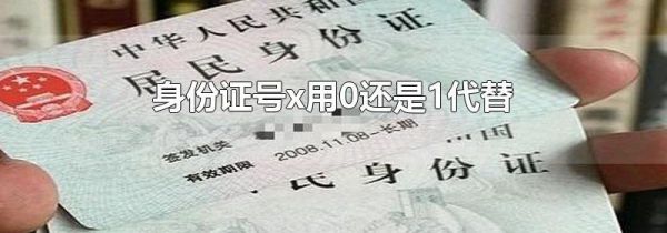 身份证号x用0还是1代替