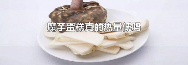 魔芋蛋糕真的热量低吗