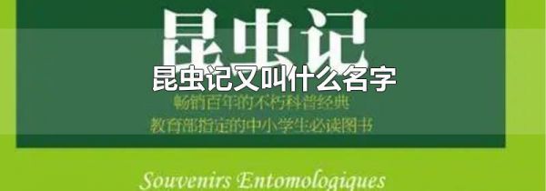 昆虫记又叫什么名字