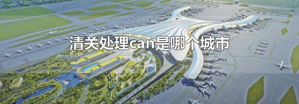 清关处理can是哪个城市