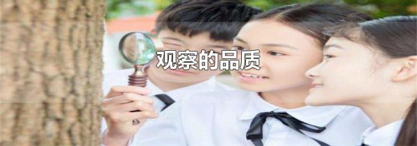 观察的品质
