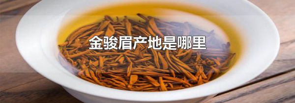 金骏眉产地是哪里