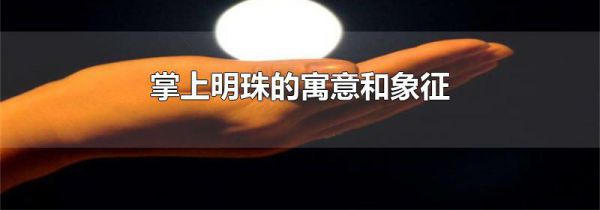 掌上明珠的寓意和象征