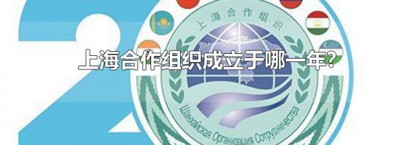 上海合作组织成立于哪一年?