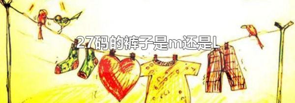 27码的裤子是m还是L