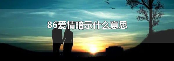 86爱情暗示什么意思