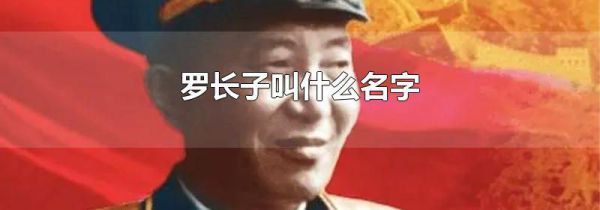 罗长子叫什么名字