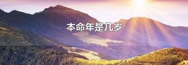 本命年是几岁