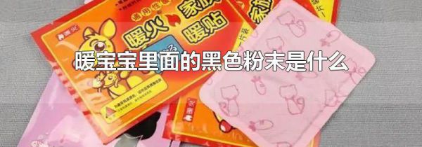 暖宝宝里面的黑色粉末是什么