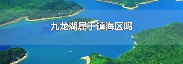 九龙湖属于镇海区吗