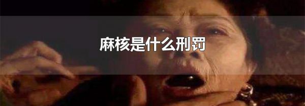 麻核是什么刑罚