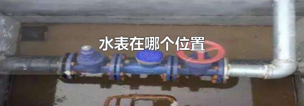 水表在哪个位置