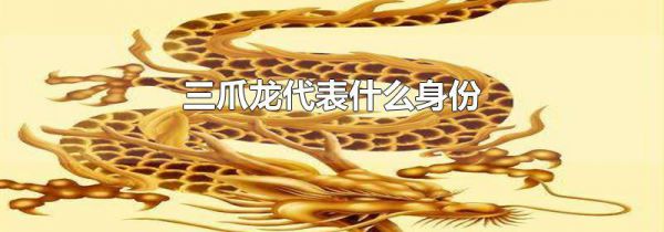 三爪龙代表什么身份