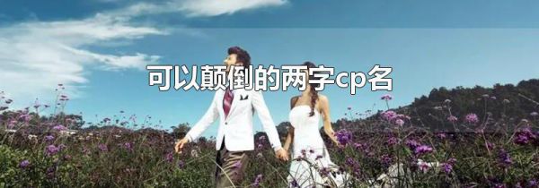 可以颠倒的两字cp名