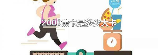 2000焦卡是多少大卡