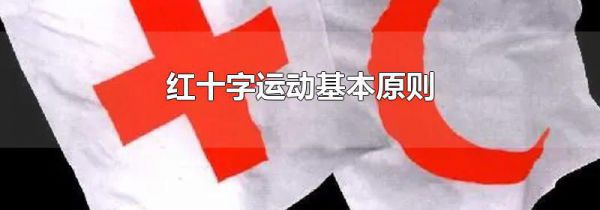 红十字运动基本原则