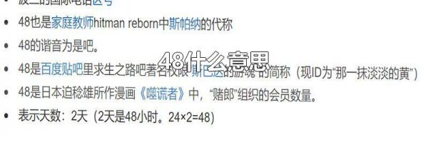 48什么意思
