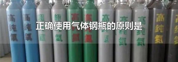 正确使用气体钢瓶的原则是