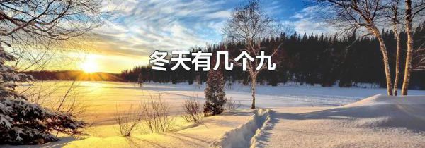 冬天有几个九