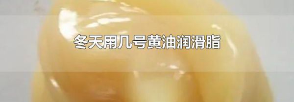 冬天用几号黄油润滑脂