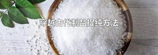 穿越古代制盐提纯方法