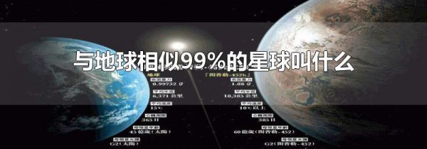 与地球相似99%的星球叫什么