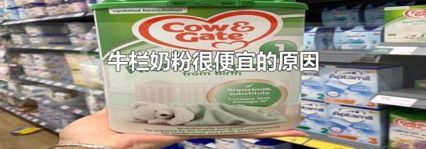 牛栏奶粉很便宜的原因