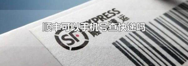 顺丰可以手机号查快递吗