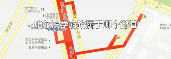 哈尔滨学府路属于哪个街道