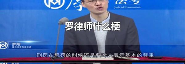 罗律师什么梗
