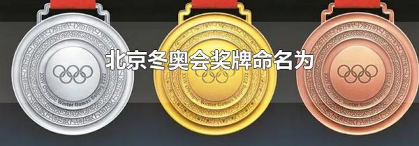 北京冬奥会奖牌命名为