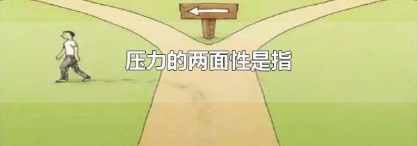 压力的两面性是指