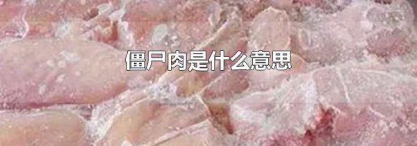 僵尸肉是什么意思
