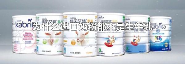为什么进口奶粉都不是生牛乳