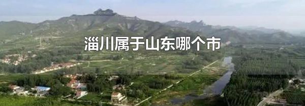 淄川属于山东哪个市