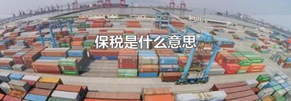 保税是什么意思