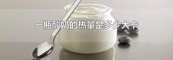 一瓶酸奶的热量是多少大卡
